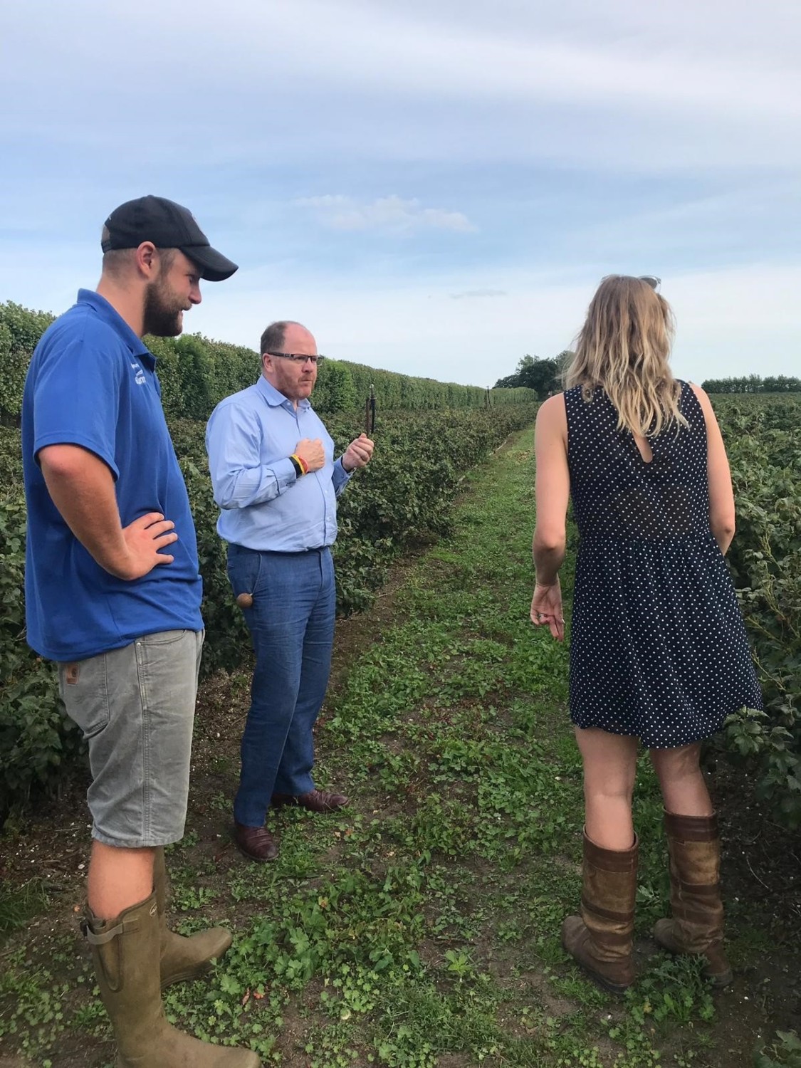 George Freeman MP visited Gorgate Farm in 2019 to see the excellent work Rosie Begg and her team have been doing